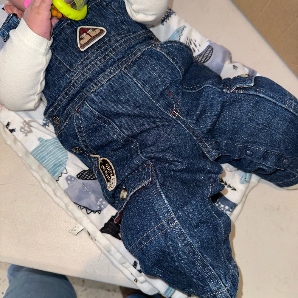 Blue Denim Baby Overalls
